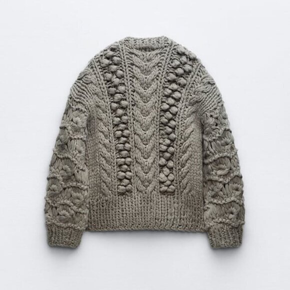 ZARA TEXTURED KNIT CARDIGAN - Picture 4 of 5